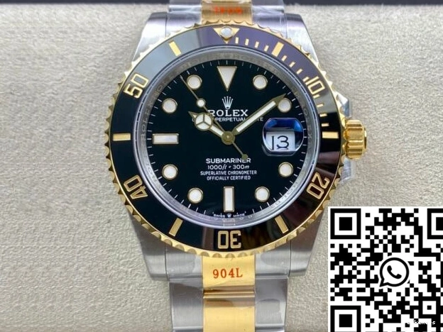 VS Factory 41MM Black Rolex Bezel M126613LN-0002 Submariner 0820